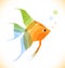 Vector multicolor fish scalar