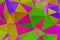Vector, multicolor geometric background. Triangles, triangulation. Geometric mosaic, colored triangles, application in origami
