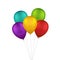 Vector Multicolored Colorful Balloons