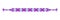 Vector multicolored handmade hippie friendship bracelet of violet threads