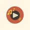 Vector of music song icon