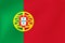 Vector national flag of Portugal. Illustration for sports competition, traditional or state events