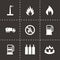 Vector natural gas icon set