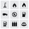 Vector natural gas icon set