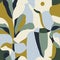 Vector nature inspired illustration seamless repeat pattern