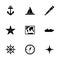 Vector nautical icon set