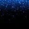 Vector neon blue glitter particles background effect