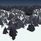 Vector nepal Himalaya alps mountains background texture seamless pattern