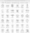 Vector Network technology ultra modern outline line icons for web and apps.