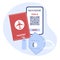 Vector New normal Travel Health Passport Immunity