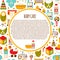 Vector newborn goods background