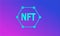 vector nft icon - gradient color token logo design concept