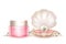 Vector night cream in jar, moisturizing cosmetics