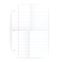 Vector notepad ruled blank page with folds
