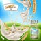 Vector oatmeal milk product package blue sky