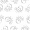 Vector octopus background pattern style