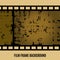 Vector Old film, movie, filmstrip banner