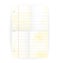 Vector old notepad ruled blank page with folds