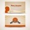 Vector old-style retro vintage business card