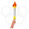 Vector Olympic torch