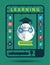 Vector online learning idea concept with trendy science icons