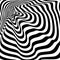 Vector op art pattern. Optical illusion abstract background