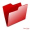 Vector.Open Folder icon isolated.