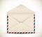 Vector open vintage envelope