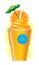 Vector orange smoothie