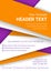 Vector orange and white flyer template on a purple background. Modern poster business template in A4 size. Vector illustration