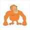 Vector orangutan cartoon