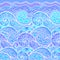 Vector ornate doodle sea background