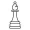 Vector Outline Bishop Chess Icon