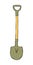 Vector outline garden shovel, spade, scoop. Tools for working on the farm, in the dacha, country site in doodle flat style. Hand-