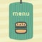 Vector outline hamburger fast food icon. Modern infographic logo and pictogram.