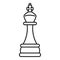 Vector Outline King Chess Icon