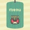 Vector outline wrap with fried potato sticks icon. Modern logo and pictogram.