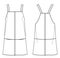 Vector overall dress