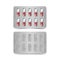 Vector Pack of Red and White Capsules Isolated