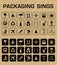 Vector Packaging Icons Set