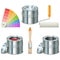 Vector Paint Can and Brush Icons