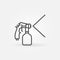 Vector Paint Sprayer outline concept icon or symbol