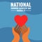 Vector Pair of Hands and Hearts, National Common Courtesy Day Design Concept, suitable for social media post templates, posters, g