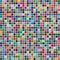 Vector palette. 484 different colors chaotically scattered in a shape of extruded square.