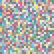 Vector palette. 484 different colors chaotically scattered in a shape of  four-leaf clover.