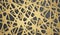 Vector Paper Arabic pattern background. Islamic ornament motif. Geometric gold lines. Textured ornamental banner