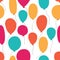 Vector party baloons pattern.