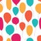 Vector party baloons pattern