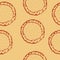 Vector pastry dough seamless pattern