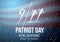 Vector Patriot Day Poster. September 11th 2001 Tragedy Poster